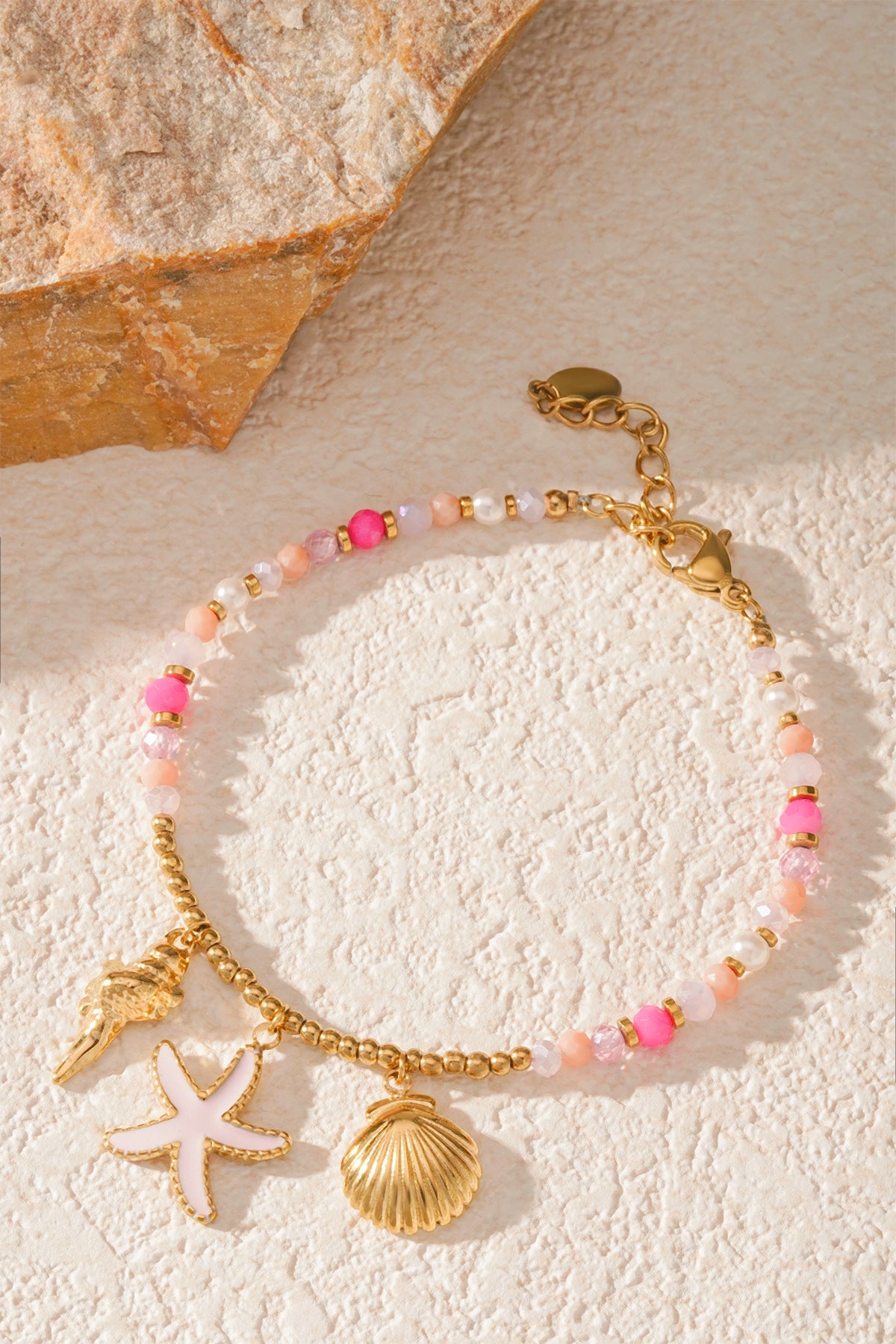 Armband rosa beach