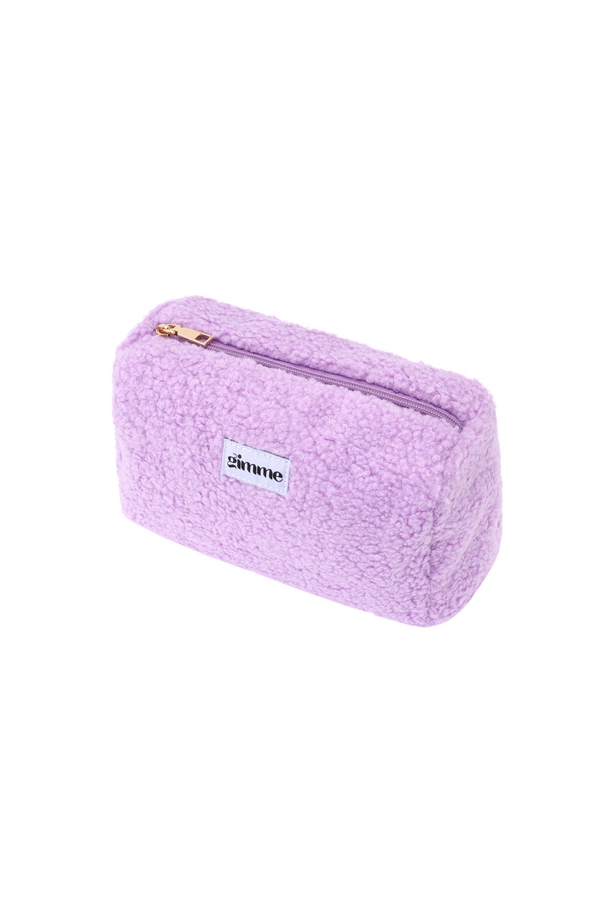 flauschige Kosmetiktasche Teddy flieder lila