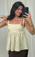 Musselin Top Polka Dots