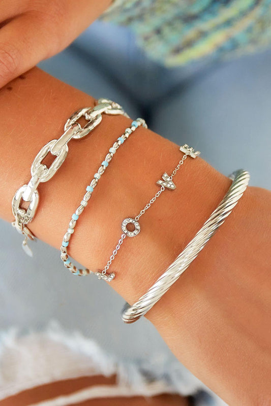 Armband Love Glitzer