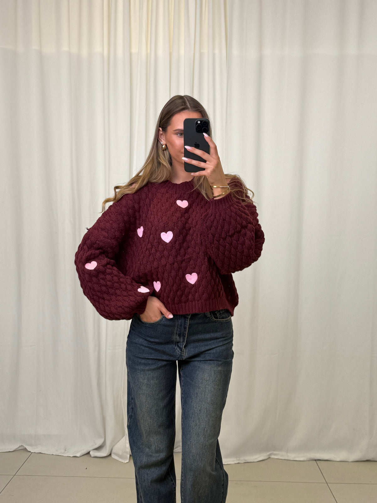 Strickpullover Hearts