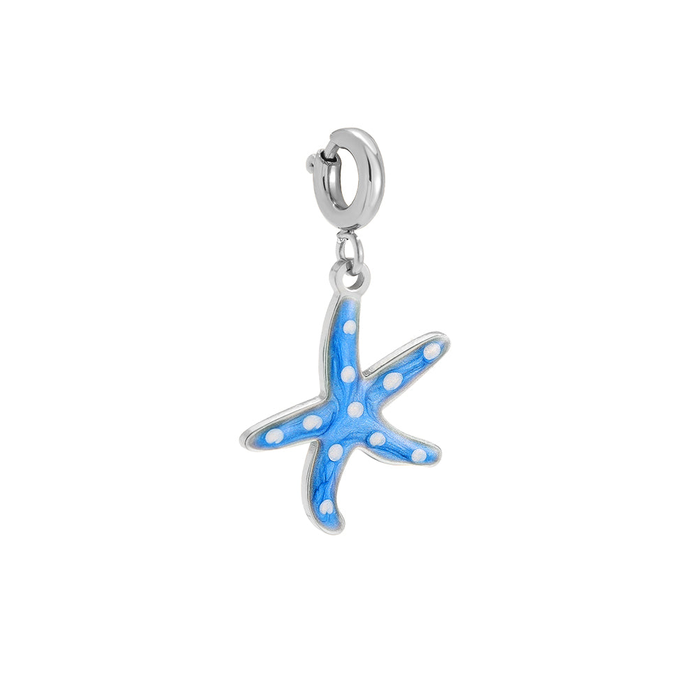 Charm Blue Starfish (Clip)