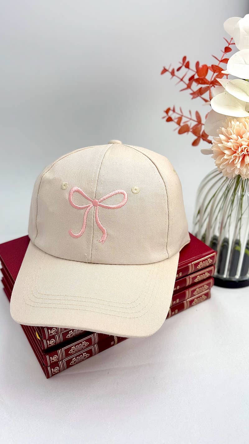 Cap Bow Rosa|Beige