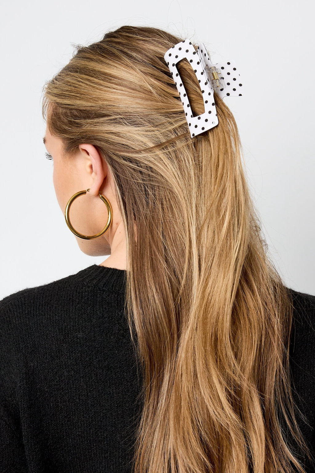 Haarklammer Square Polka Dots