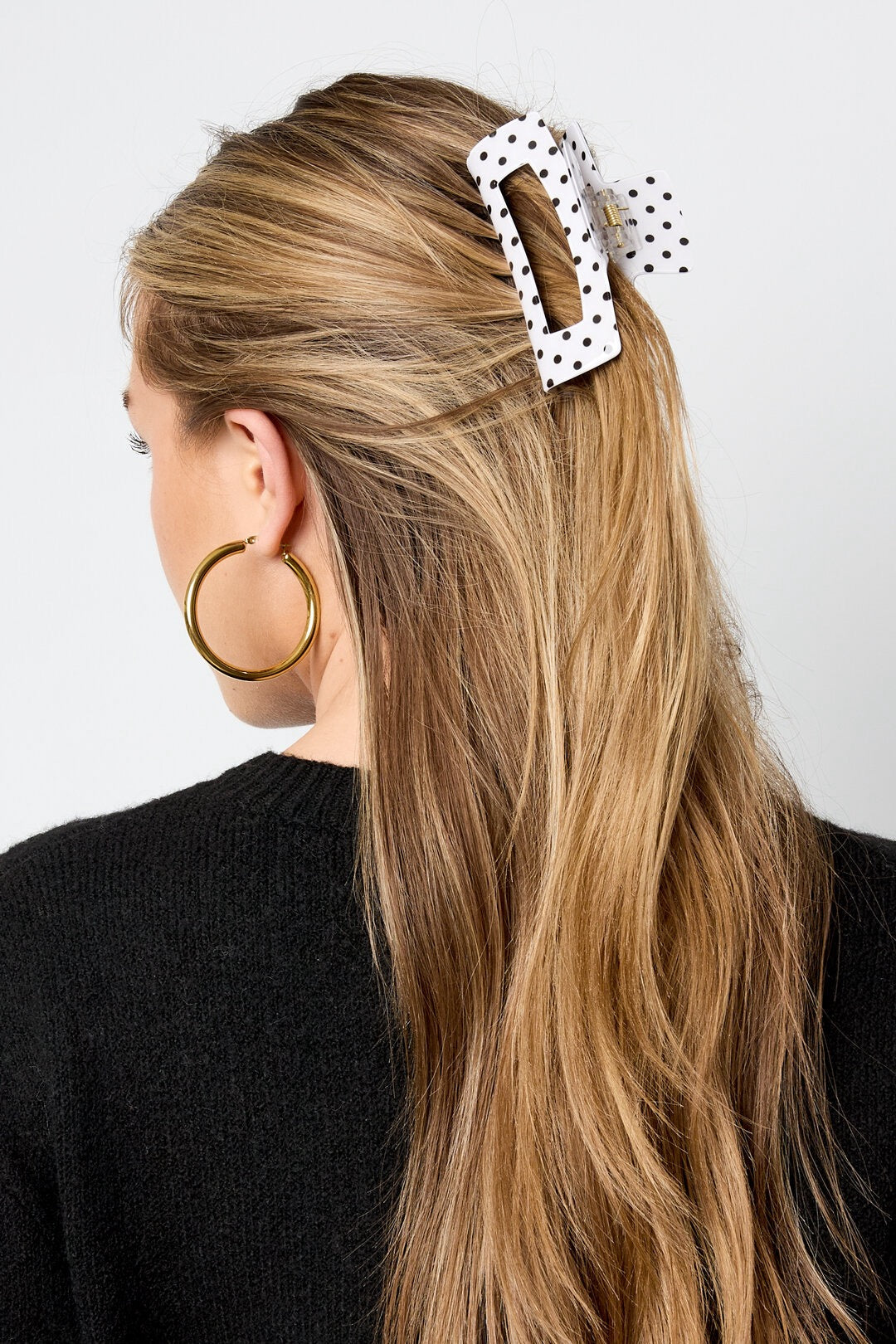 Haarklammer Square Polka Dots