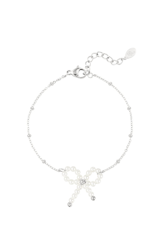 Armband Pearl Bow (silber)