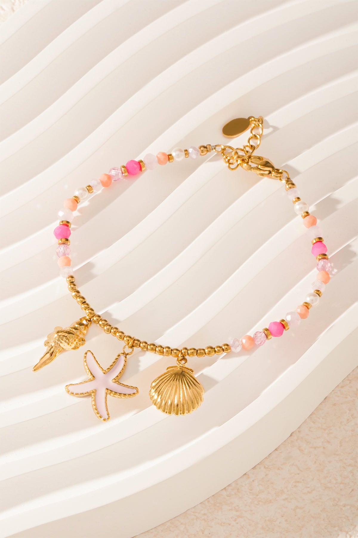 Armband rosa beach