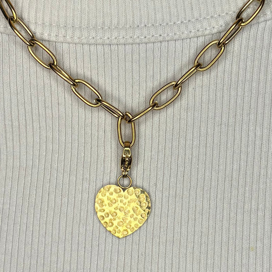 Charm Structured Heart (Clip)