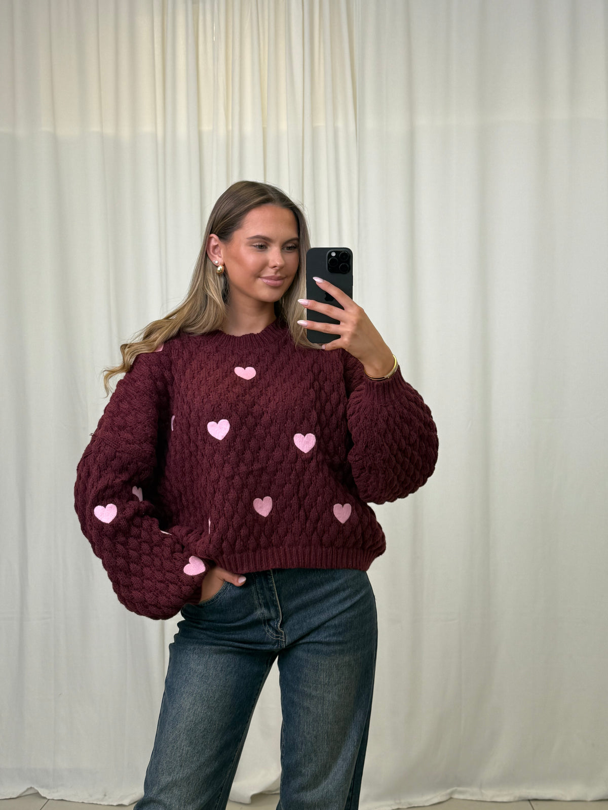 Strickpullover Hearts