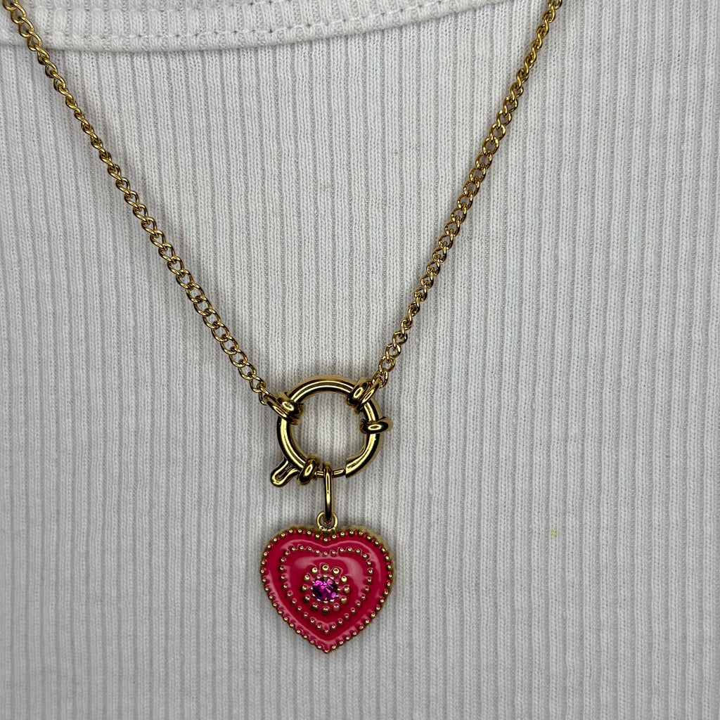 Charm Pink Heart