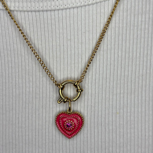 Charm Pink Heart