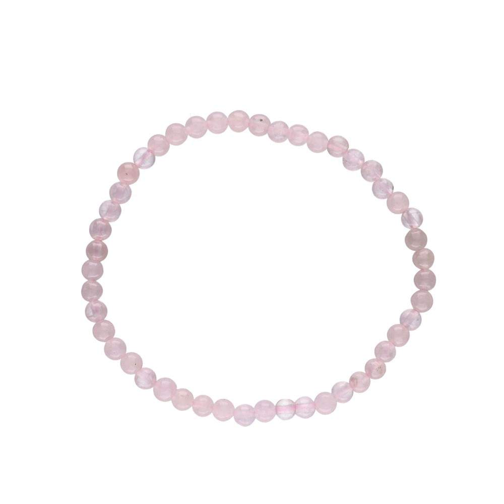 Rosenquarz Armband 4 mm