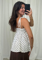 Musselin Top Polka Dots