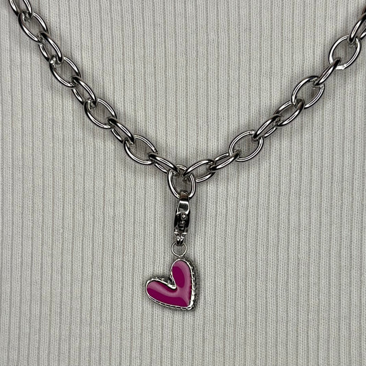 Charm Pink Heart (Clip)