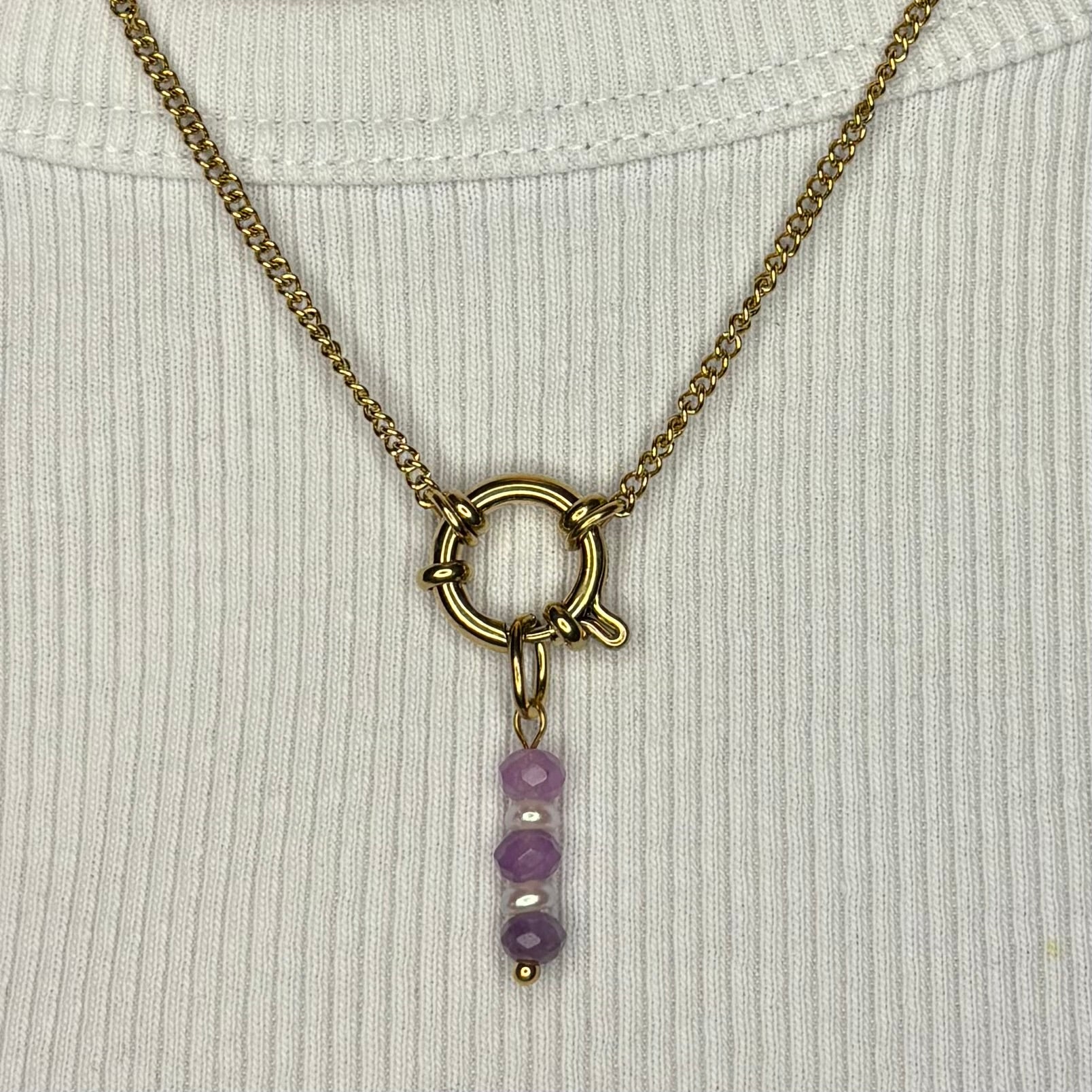 Charm Purple Pearls