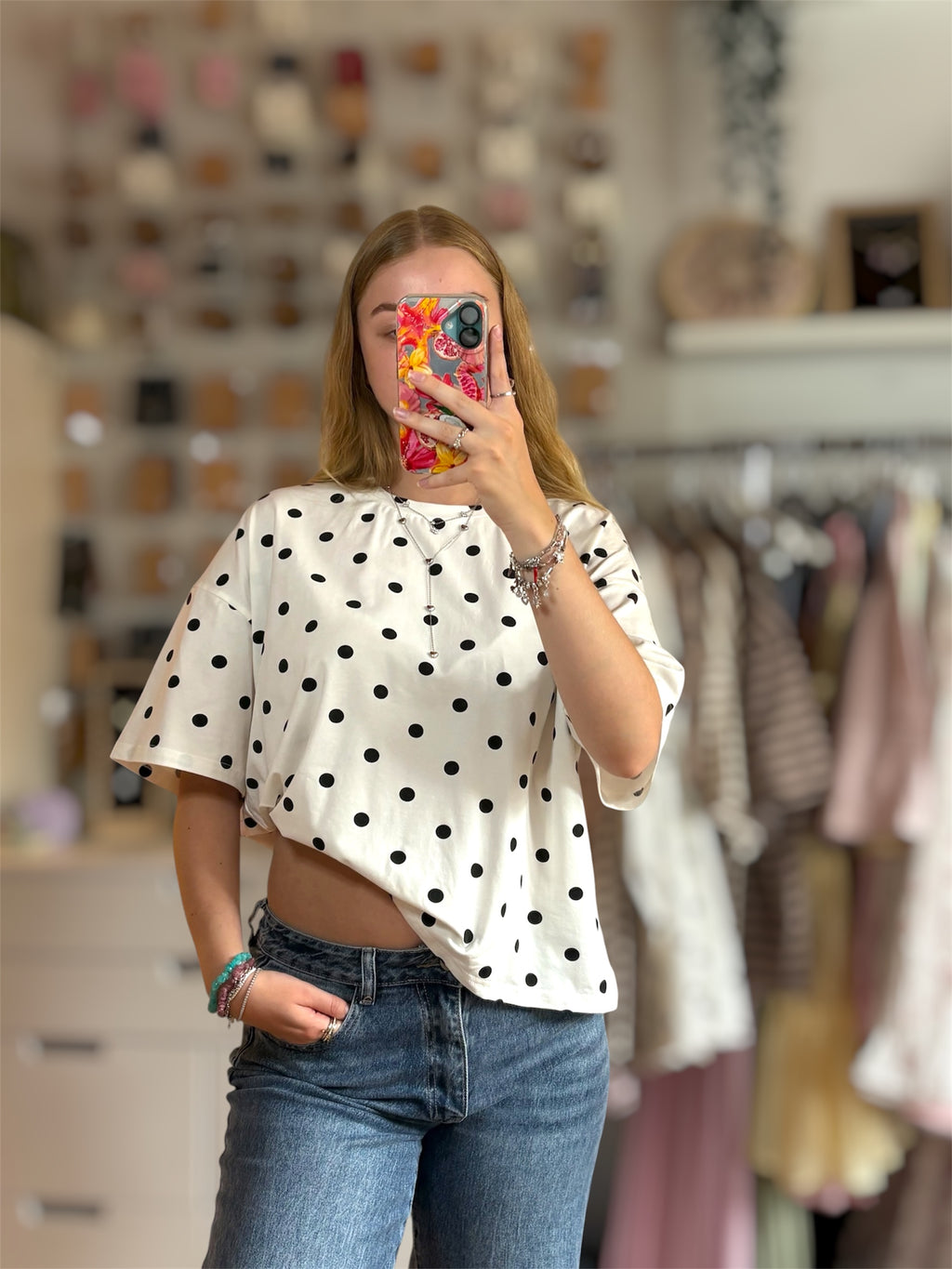 Shirt Polka Dots - Baumwolle