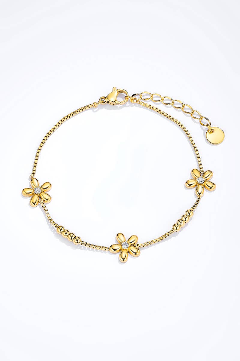 Armband Blossom mit Blumen wasserfest und nickelfrei 