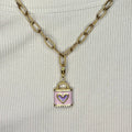 Charm Purple Lock (Clip)