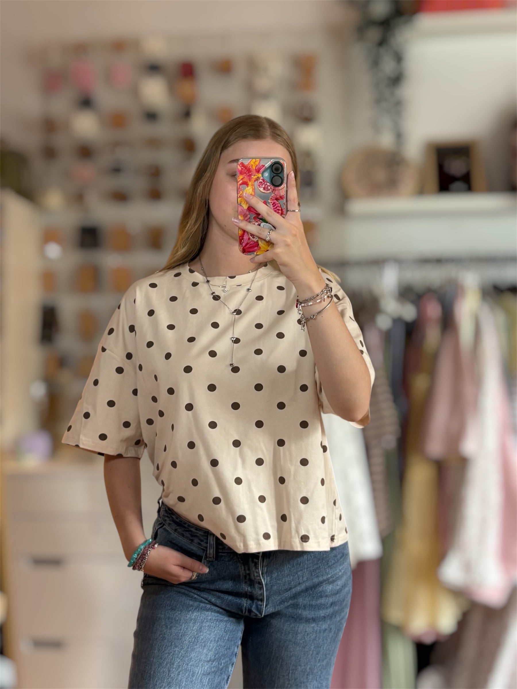 Shirt Polka Dots - Baumwolle