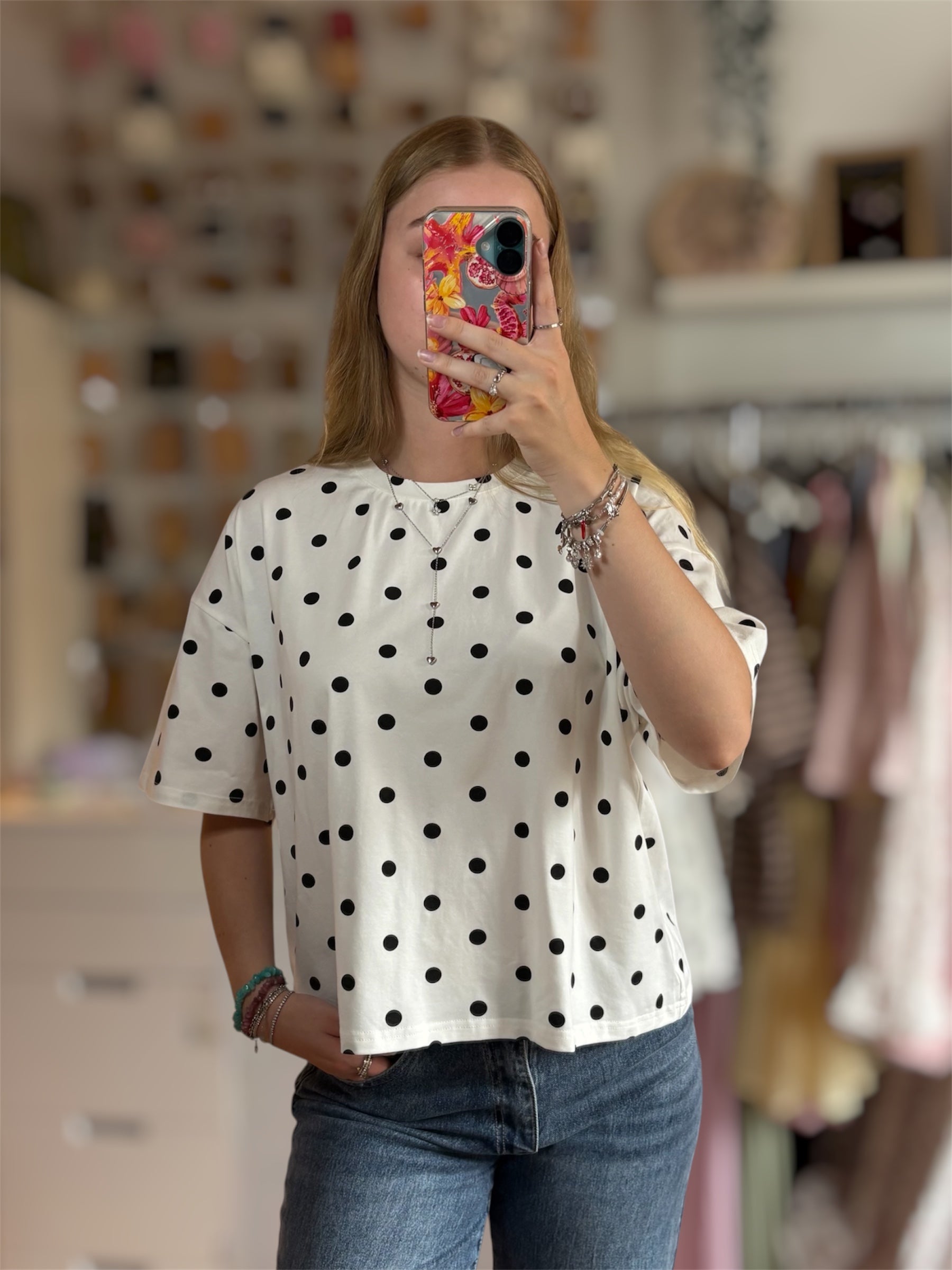 Shirt Polka Dots - Baumwolle