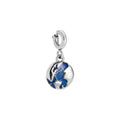 ClipCharm weltkugel world, wasserfest, silber und gold