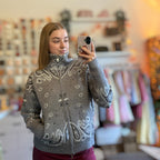 Strickjacke Paisley - Zipper
