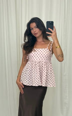 Musselin Top Polka Dots