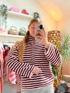 Strickjacke Stripes - Zipper