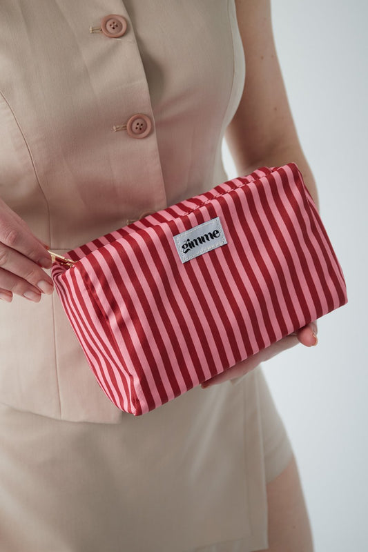 Kosmetiktasche Stripes Rot