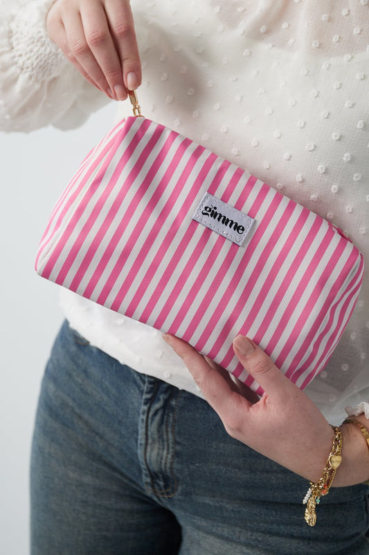 Kosmetiktasche Stripes Rosa