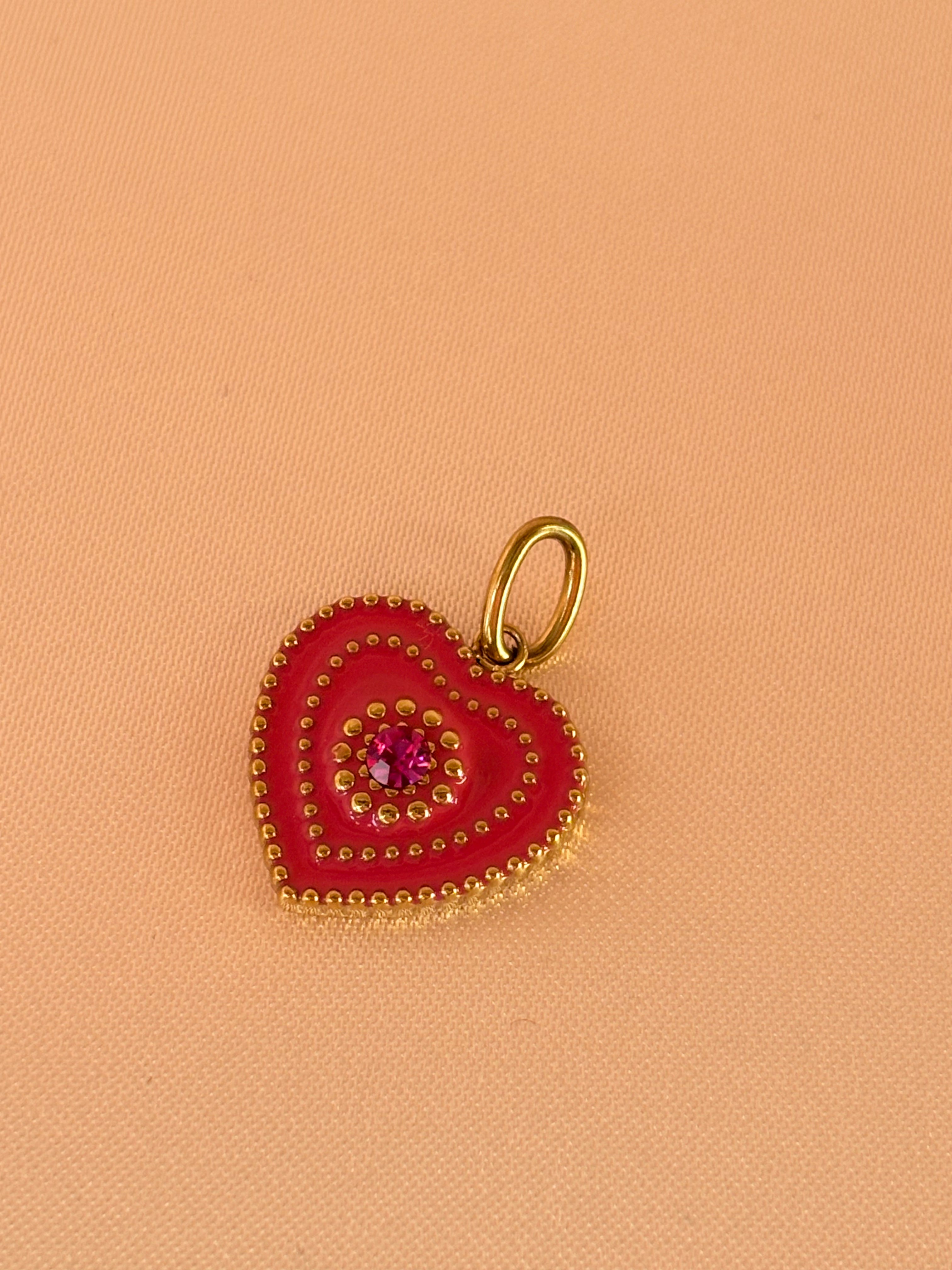 Charm Pink Heart