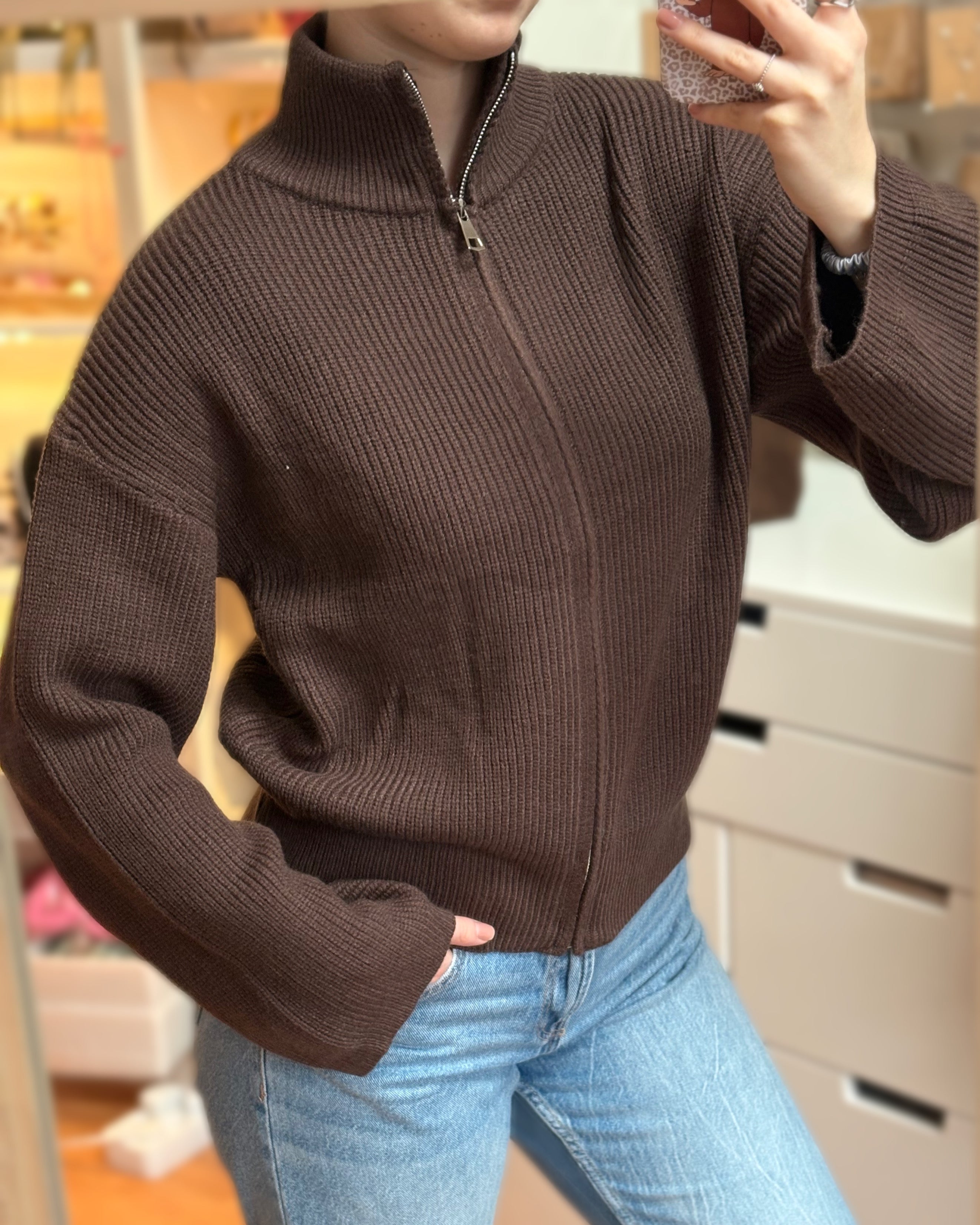 Strickjacke Lola - Zipper