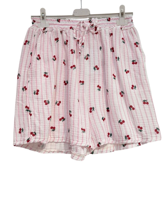 Musselin Shorts Cherry