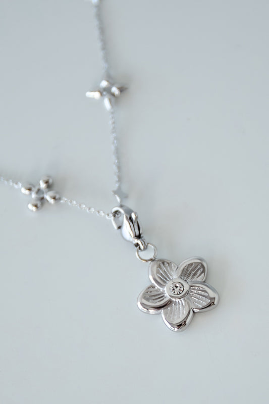 Charm Magnolia (Clip)| gold & silber