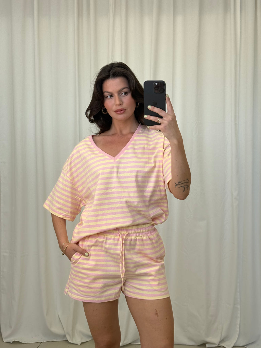 Shorts Stripes - Baumwolle