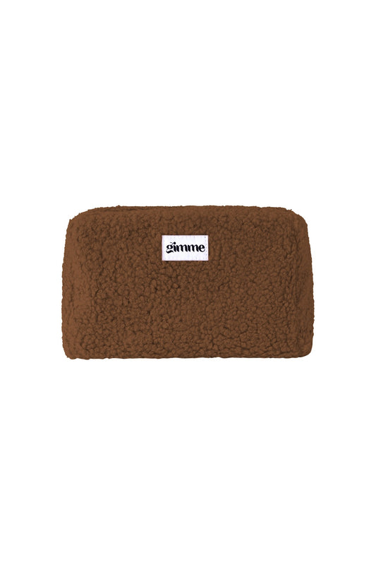 flauschige Kosmetiktasche Teddy braun