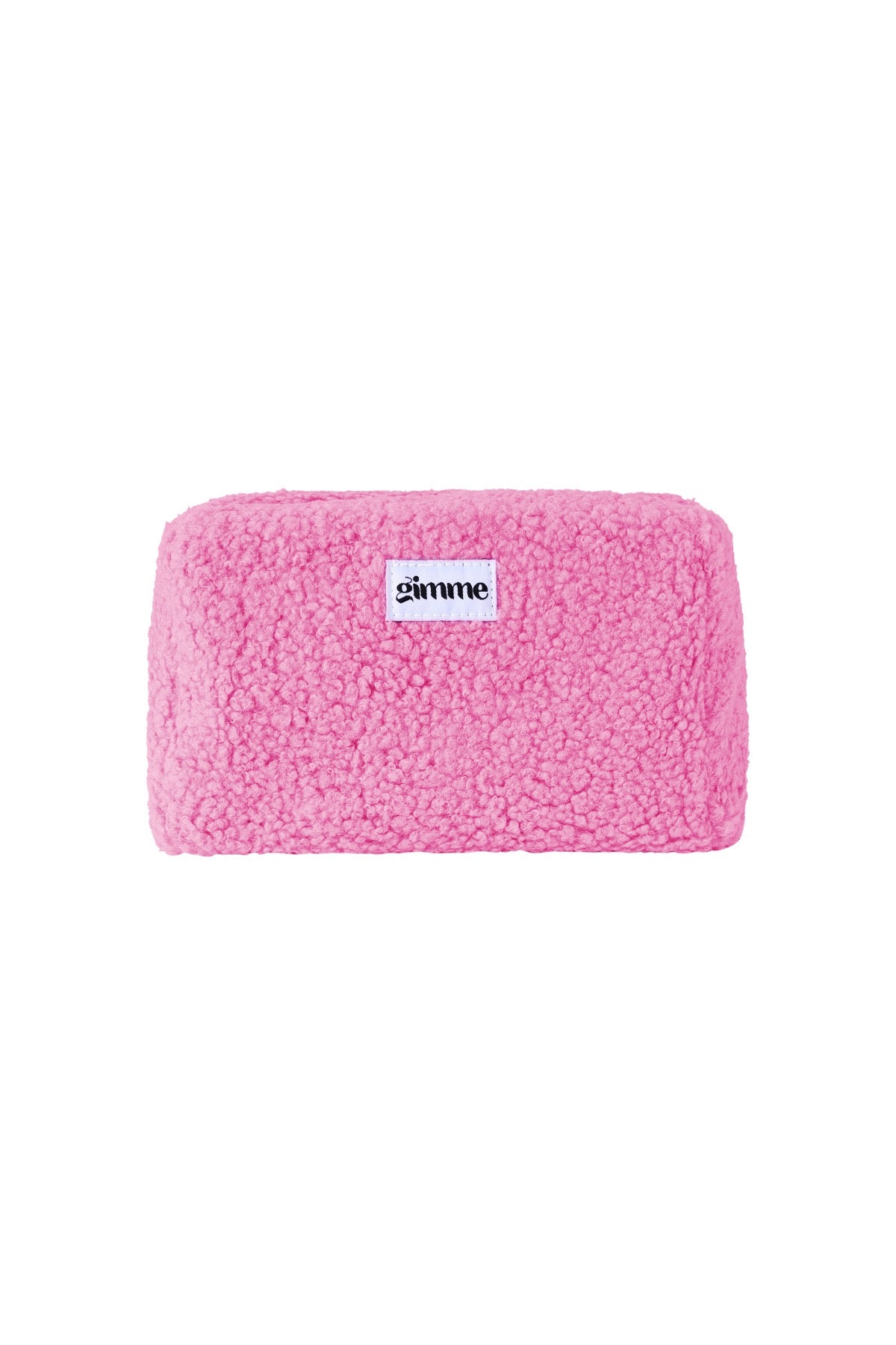 flauschige Kosmetiktasche Teddy pink