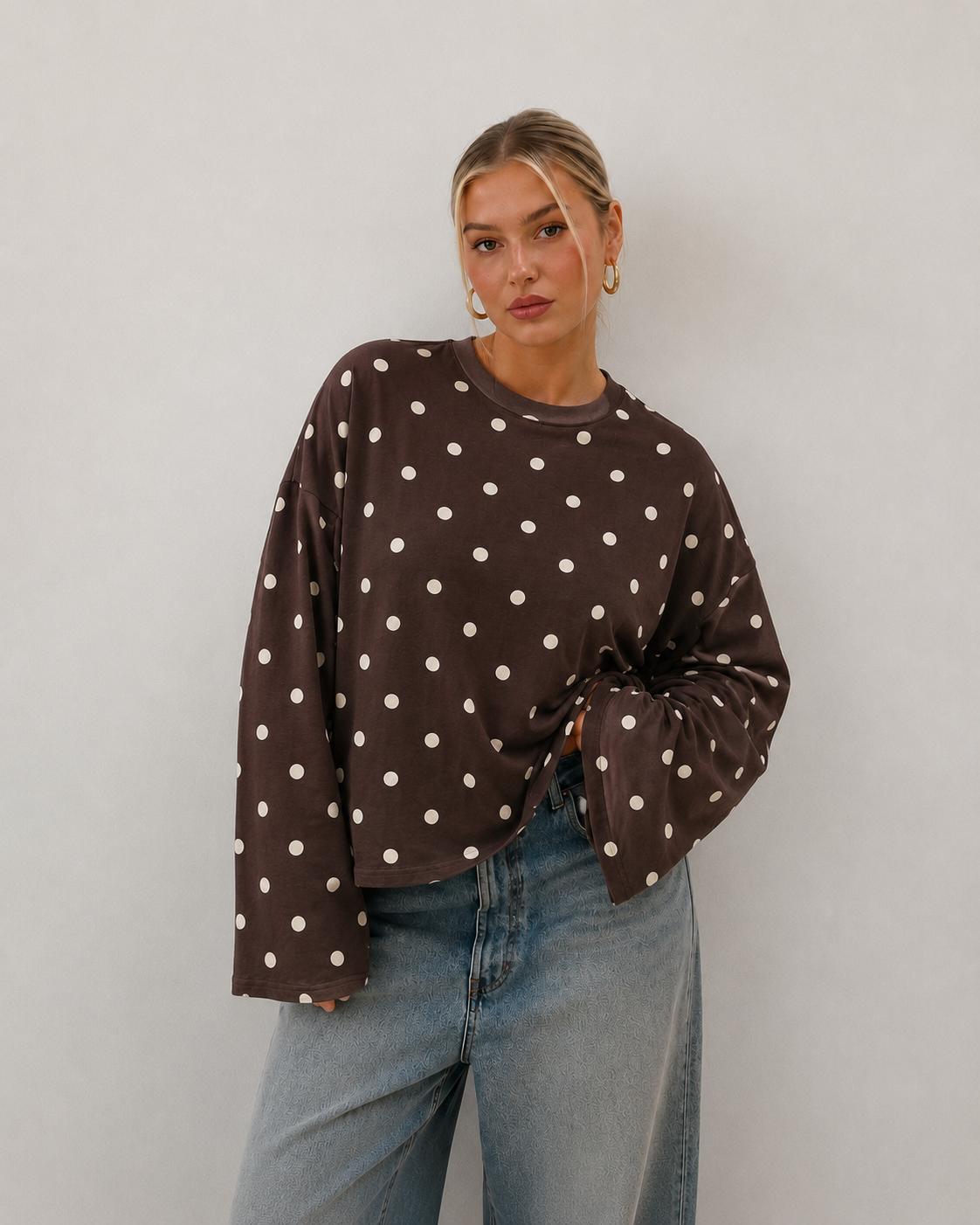 Longsleeve Polka Dots - Baumwolle