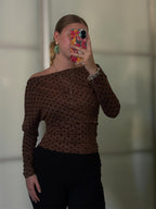 Longsleeve Hearts - Off Shoulder