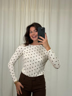 Longsleeve Polka Dots - Baumwolle