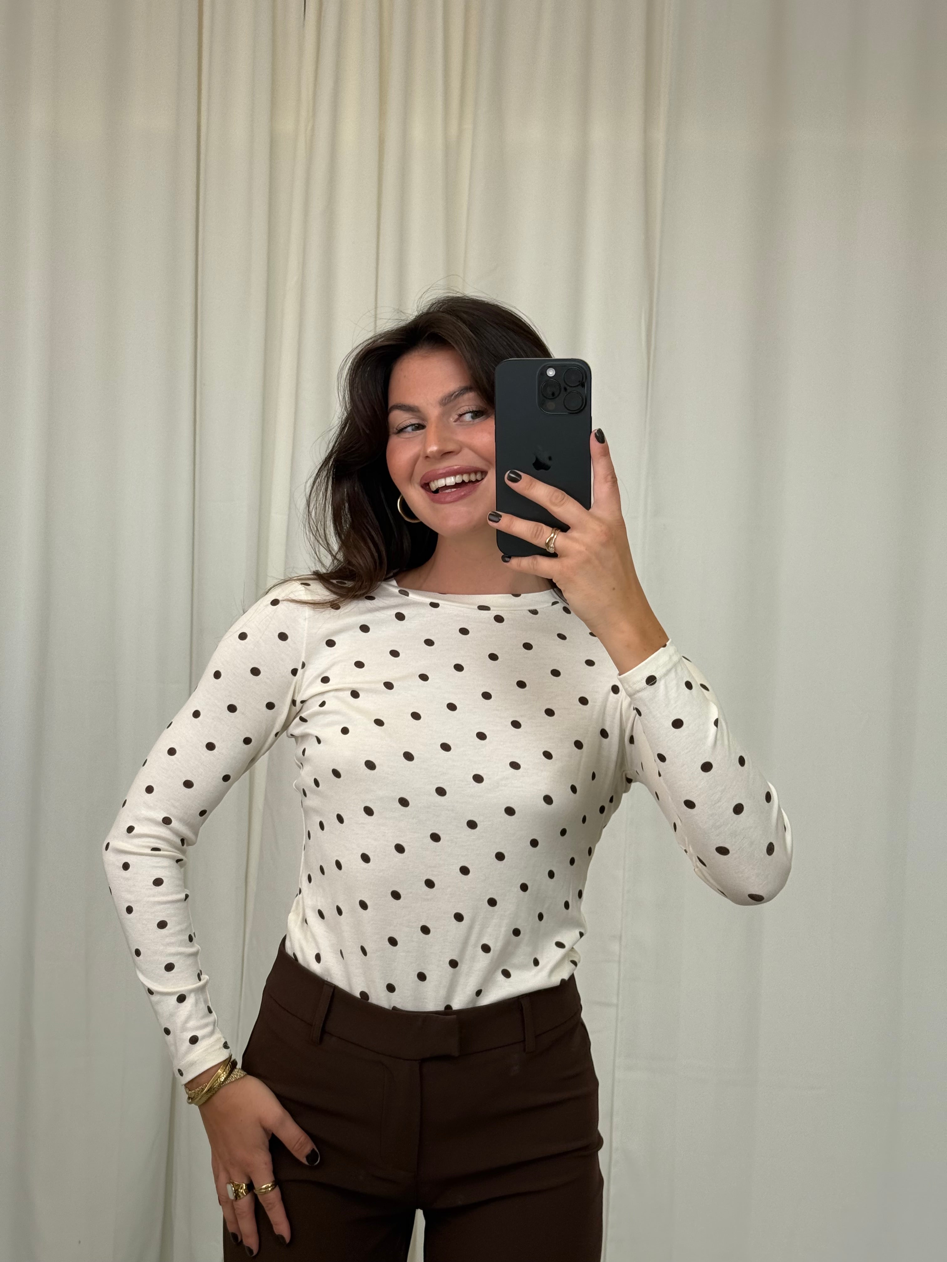 Longsleeve Polka Dots - Baumwolle