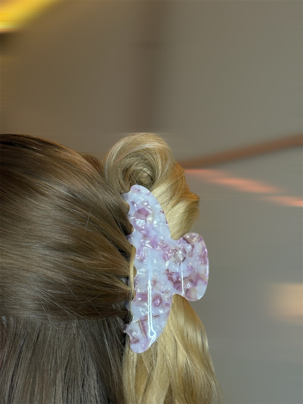 Haarklammer Rosy Silk