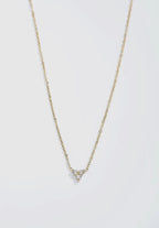 Kette Celeste gold und silber nickelfrei und wasserfest mit Glitzerstein