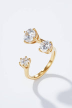 glitzernder Ring mit Statement Steinen nickelfrei und wasserfest 