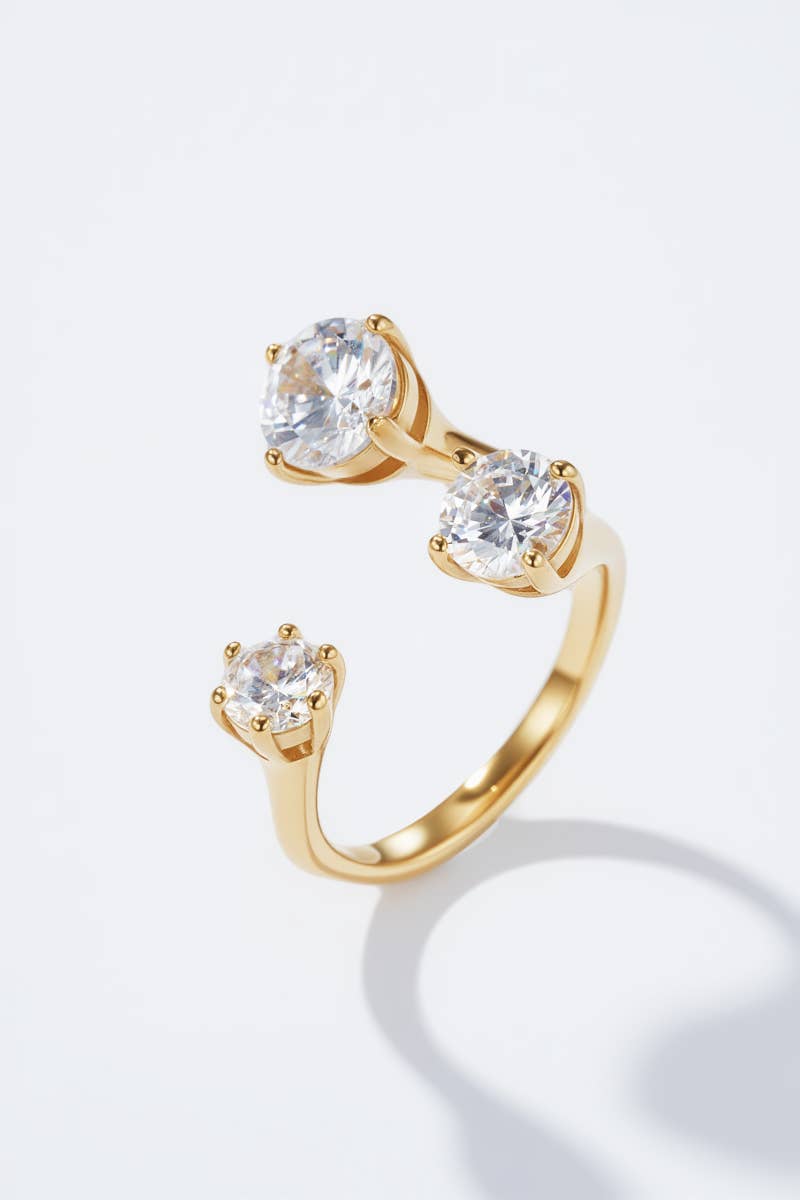 glitzernder Ring mit Statement Steinen nickelfrei und wasserfest 