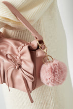 Taschenanhänger flauschig, Schlüsselanhänger 