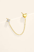 Ohrring Kette Heart (1 Stück)
