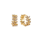 Ohrringe Glitter Leaves