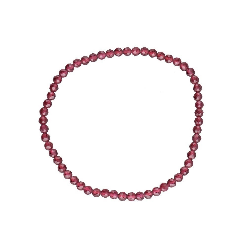 Facettiertes Armband Granat