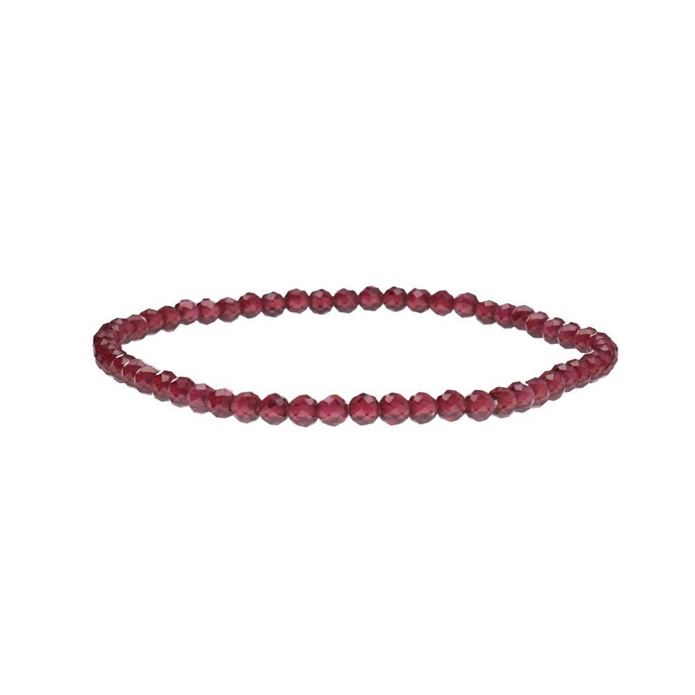 Facettiertes Armband Granat